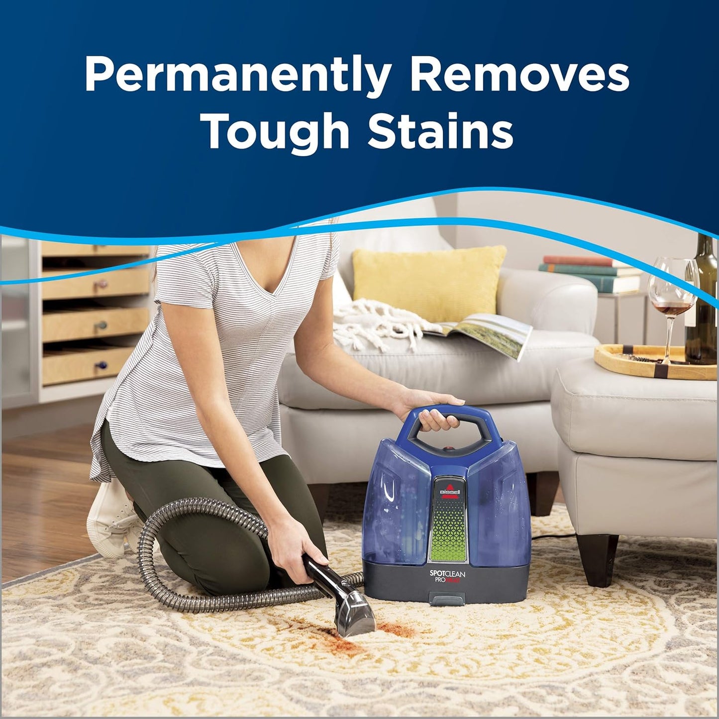 Bissell SpotClean ProHeat 3-in-1 Premier Carpet/Upholstery Cleaner - Model: 2694B