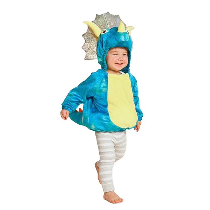 Toddler Hyde & EEK! Boutique Tiny Triceratops Halloween Costume Jumpsuit - 12-18 Months - BLUE