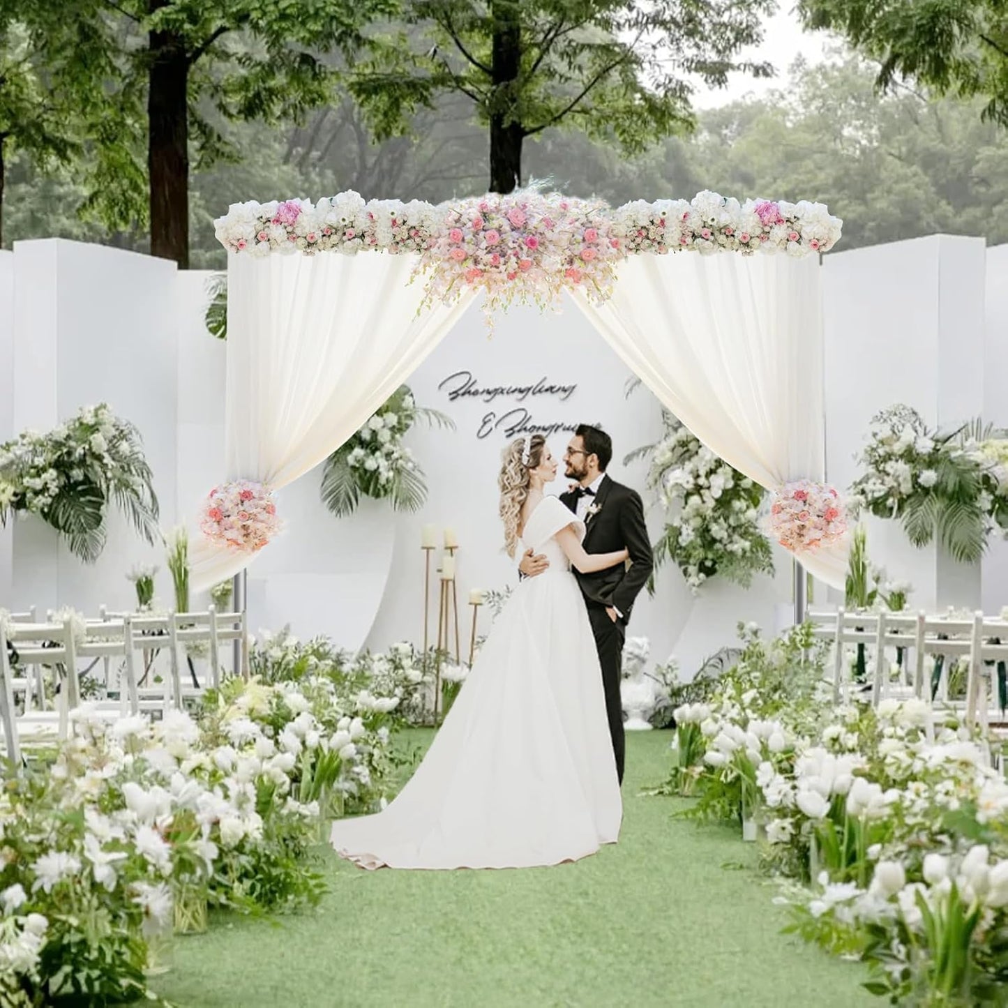 10ft X 10ft Pipe and Drape Backdrop Stand for Celebrations & Event Decor