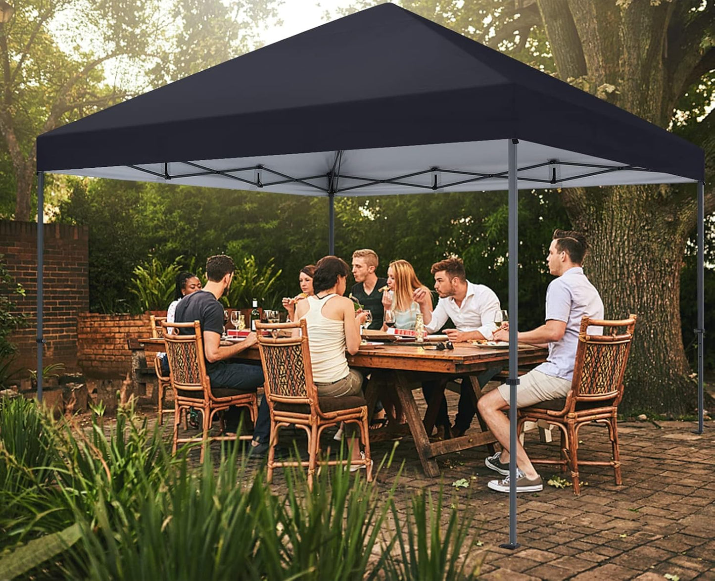 8ft X 8ft Pop-Up Canopy Tent - Black