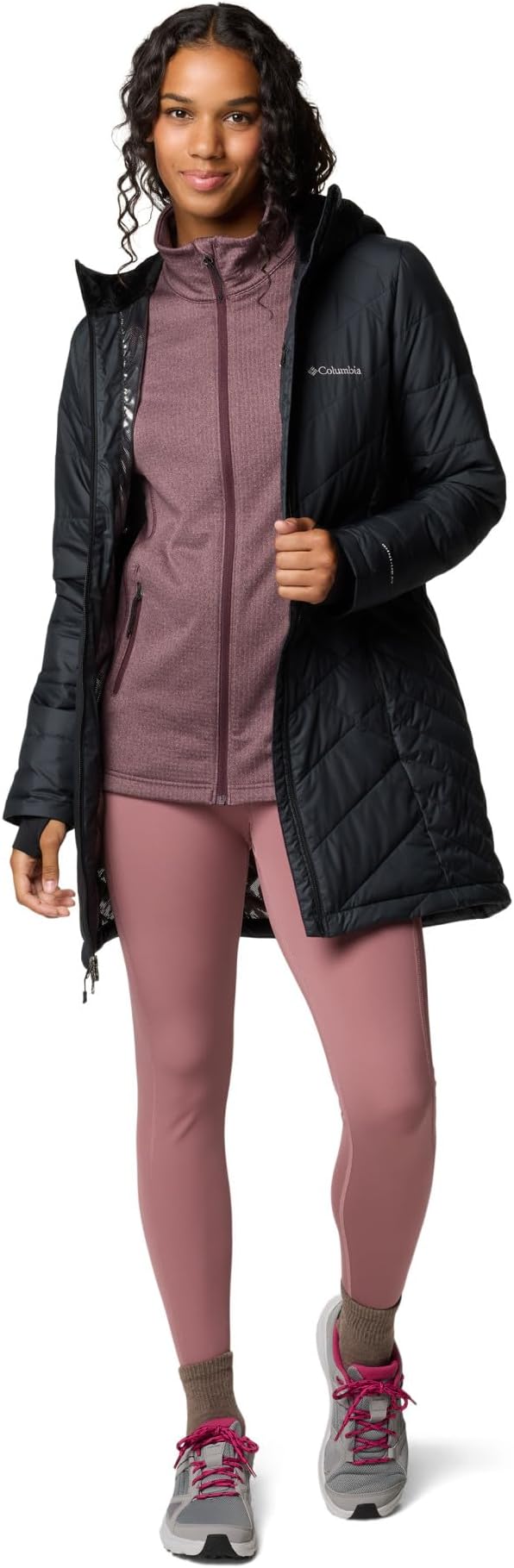 Columbia Women's Heavenly Long Hooded Jacket - Black