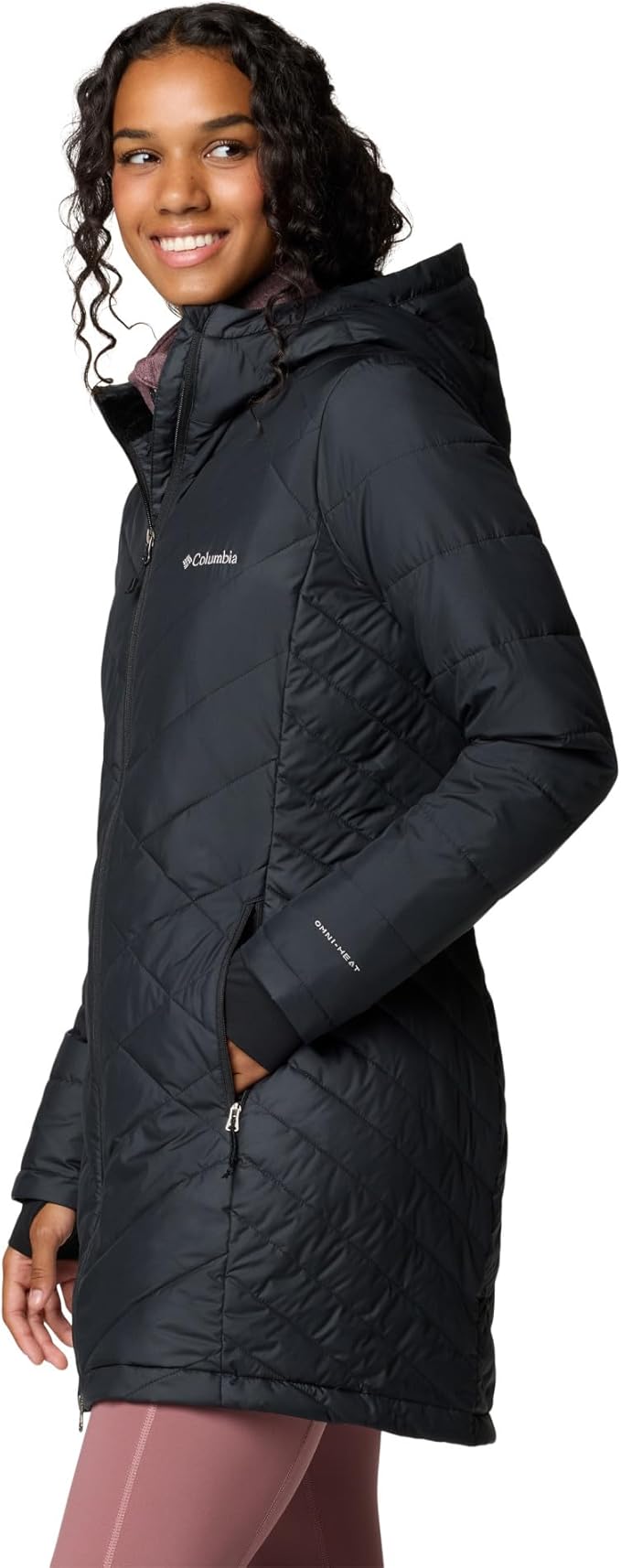 Columbia Women's Heavenly Long Hooded Jacket - Black