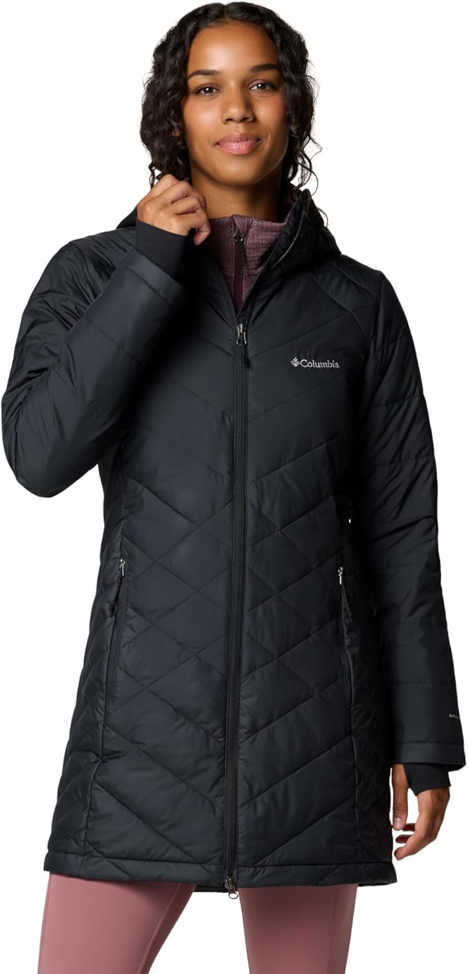 Columbia Women's Heavenly Long Hooded Jacket - Black