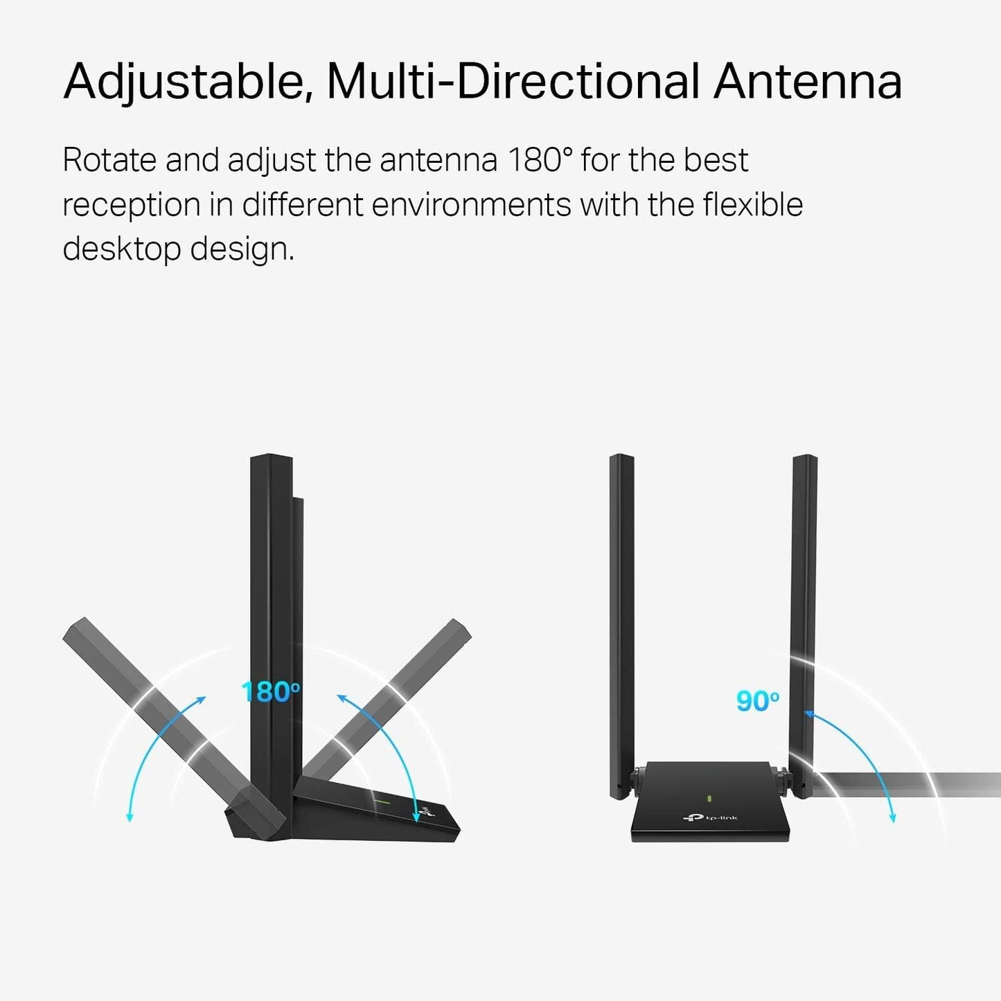 TP-Link Archer T4U Plus USB WiFi Adapter – AC1300Mbps Dual Band with High-Gain Antennas