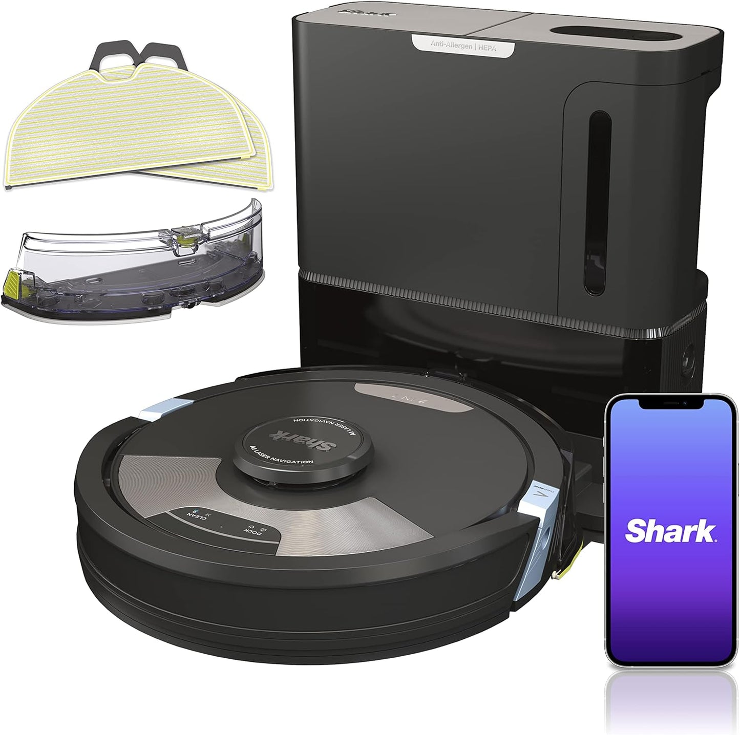 Shark Matrix Plus 2-in-1 Robot Vacuum & Mop with XL HEPA Self-Empty Base – Model RV26101ECA/RV2610WACA