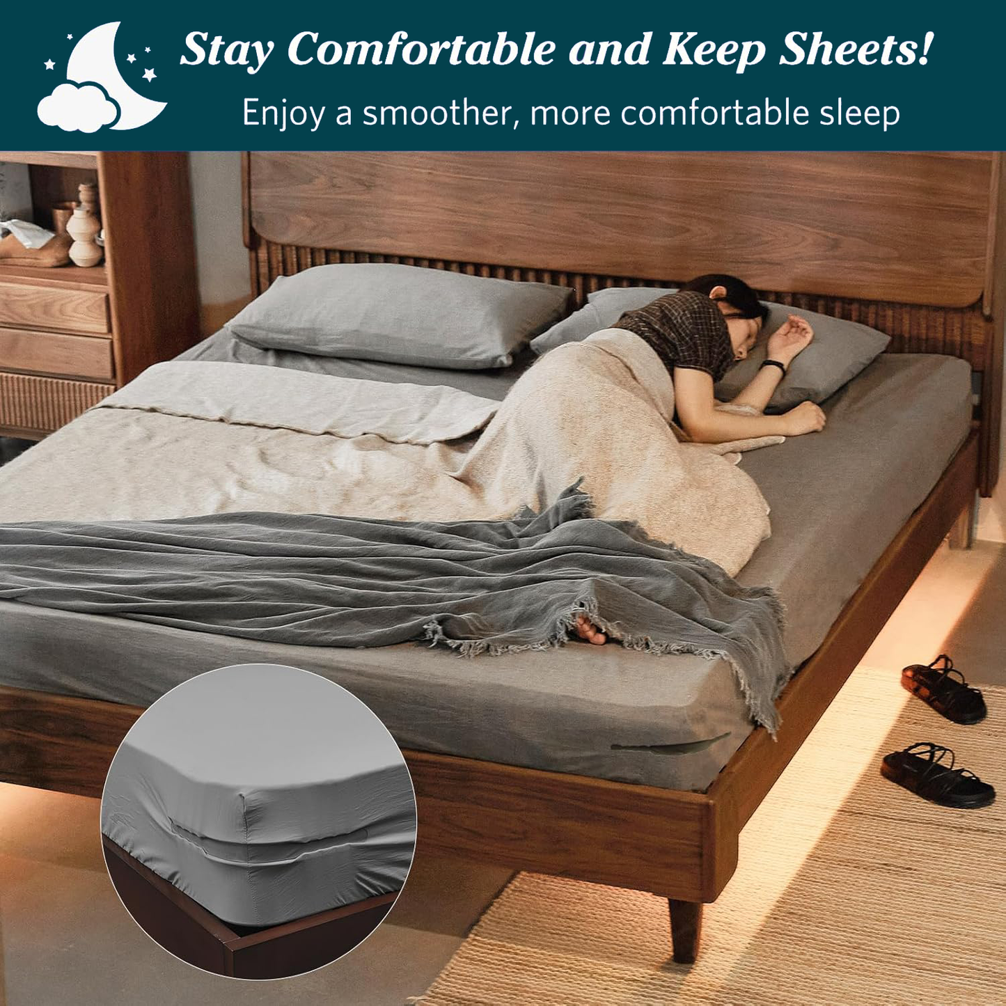Invisible Bed Sheet Fasteners – Heavy-Duty Hold for a Wrinkle-Free Bed