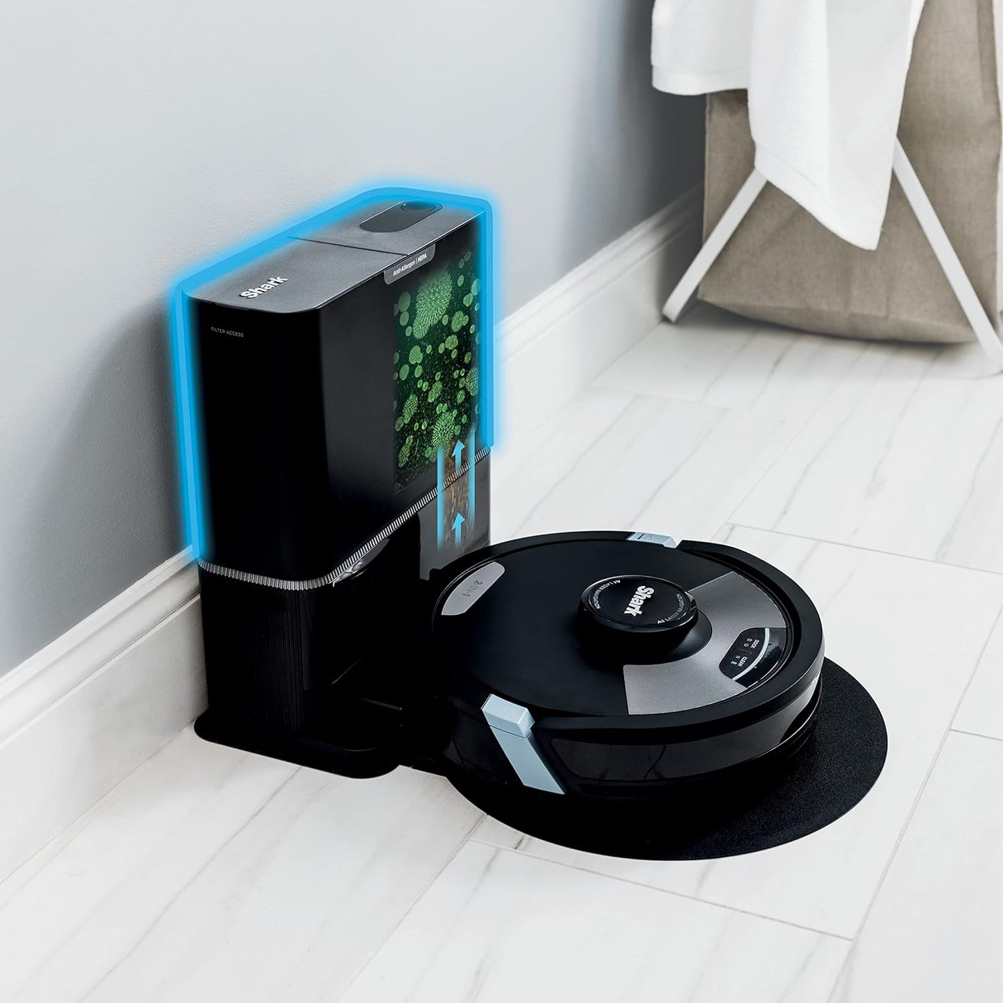 Shark Matrix Plus 2-in-1 Robot Vacuum & Mop with XL HEPA Self-Empty Base – Model RV26101ECA/RV2610WACA