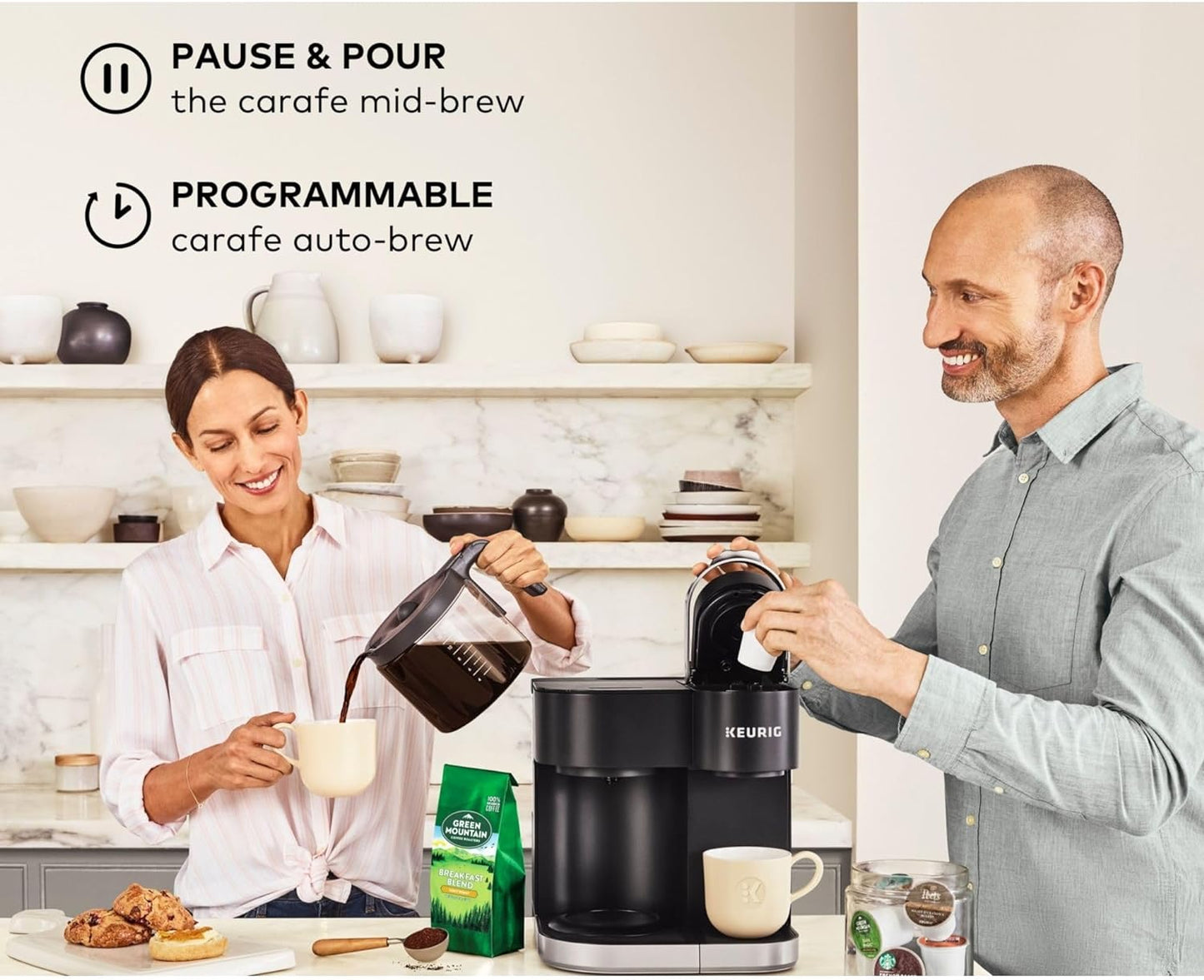 Keurig K-Duo Coffee Maker – Single Serve & Carafe, Gen 1 - Black